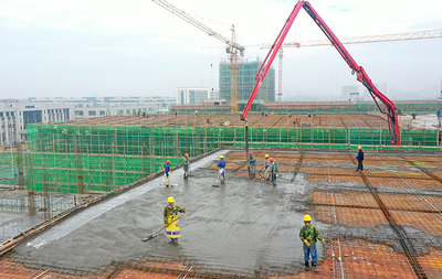 假期過后施工忙 建設(shè)項目“加速度”