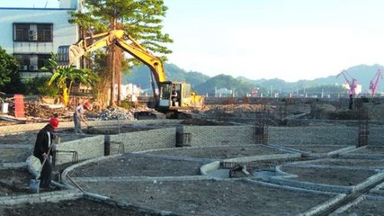 西堤公園僑批廣場完成樁基礎(chǔ)施工