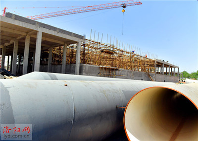 洛陽引黃入洛邙嶺水廠供水工程施工忙