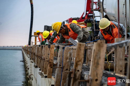 原創組圖 文昌鋪前中心漁港項目主體結構施工順利完成