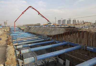 河北宣化:地下綜合管廊工程施工忙